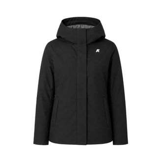 K-Way LIL Twill Soft Beaver Jas - Dames - Jassen - Zwart - Maat: L Nylon