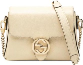 Gucci Pre-owned Cross Body Bags, female, White, Size: ONE SIZE Pre-owned Vintage Crossbody Bag