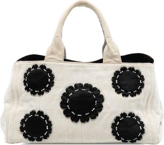 Prada Pre-owned Prada Canvas Canapa Mistolino Tote JJKQ6CT2R36UBDJ1