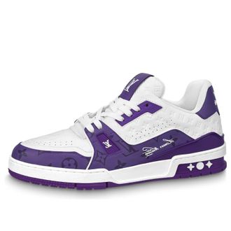 Louis Vuitton LV Trainers White Purple 1AANHP