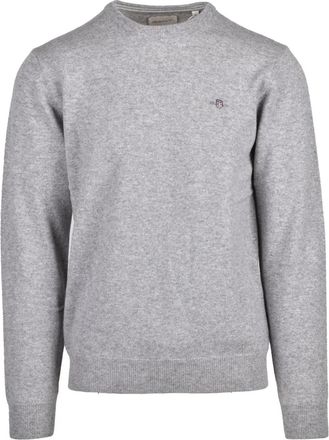 GANT Textured Knit Wool Crewneck Pullover