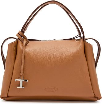 Tod's Grained Leather top Handle bag - Beige - One Size