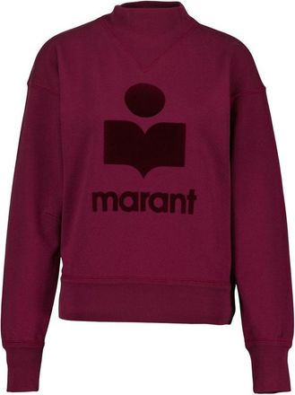 Isabel Marant Womens Moby Sweatshirt Burgundy Cotton Sweatshirts