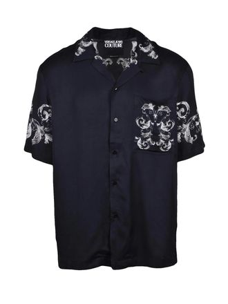 Versace Jeans Couture Short-Sleeved Black Shirt