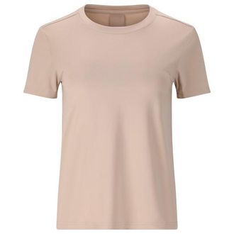 ENDURANCE Pacy V2 S/S Tee Funktionsshirt f&uuml;r Damen | beige/rosa