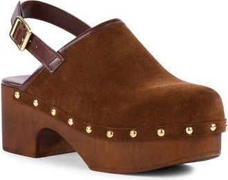 Seychelles High Expectations Leather Clog in Brown at Nordstrom, Size 8.5