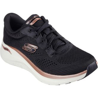 Skechers Womens Arch Fit 2.0 Glow The Distance Shoe - Black material_textile - Size UK 8