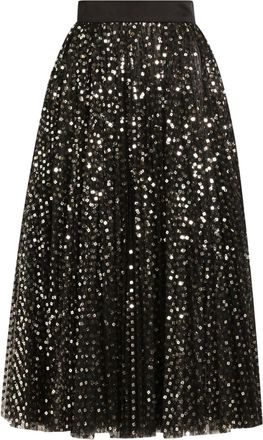 Dolce & Gabbana Rok verfraaid met pailletten - Zwart