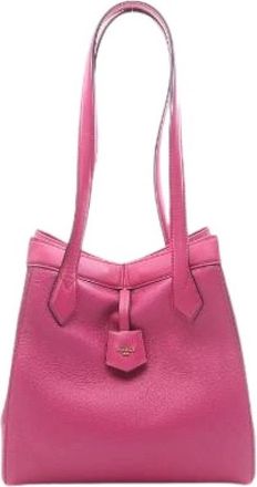 Fendi Pre-owned Origami Medium Leren Tote Bag - Dames - Vintage Handtas - Roze - ONE Size - Leer - Vintage