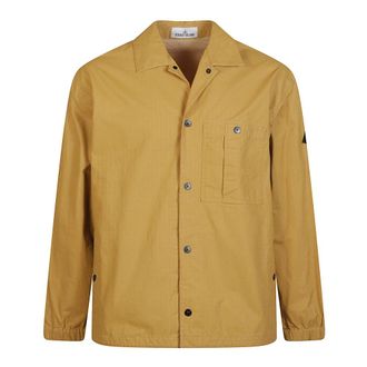 Stone Island Overshirt Jacket - Heren - Zomerjassen - Geel - M - Jassen