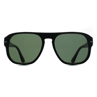 Persol Rectangle Unisex Black Green PO3310S Jean - One Size