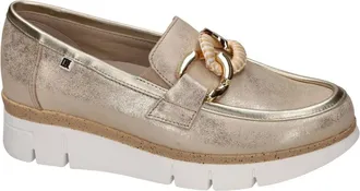 Fluchos Schoenen, Dames, Geel, 38 EU, India Loafer