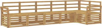 vidaXL Conjunto De Sof&aacute;s De Exterior 6 Uds. Blanco Vidaxl