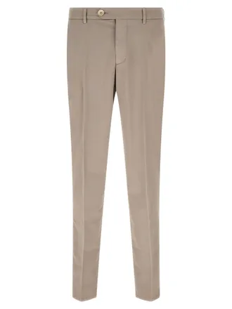 Brunello Cucinelli Beige Cotton Casual Mens Pants