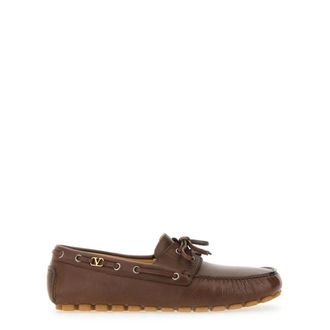 Valentino Garavani Heren, Schoenen, Bruin, Maat: 42 1/2 EU Leer