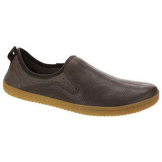 Vivobarefoot Slyde Leather Mesh Mens Low Top Trainers - Dark Brown - Size:UK 11.5