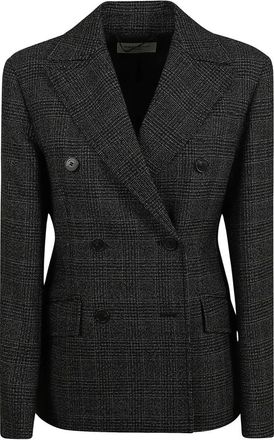 Max Mara Jassen, Dames, Grijs, 2Xs, Wol, Occhio Blazer