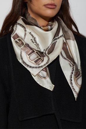 Acne Studios Silk Scarf, Unisex, Multicolour