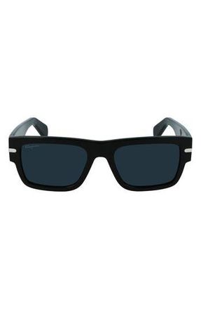 Ferragamo Classic Logo 54mm Rectangular Sunglasses in Black at Nordstrom Rack