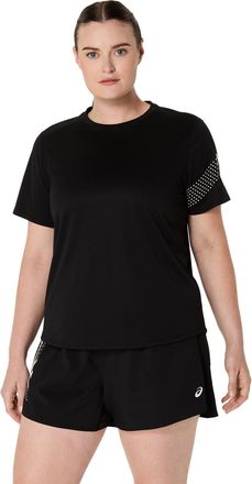 Asics Laufshirt ASICS ASICS ICON SS TOP, Damen, Gr. XL, schwarz (performance schwarz), Obermaterial: 100% Polyester, Shirts Laufshirt