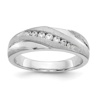 Diamond2Deal 14k Gold Lab Grown Diamond Wedding Band Ring 1/4Ct Clarity- VS Color- D-E