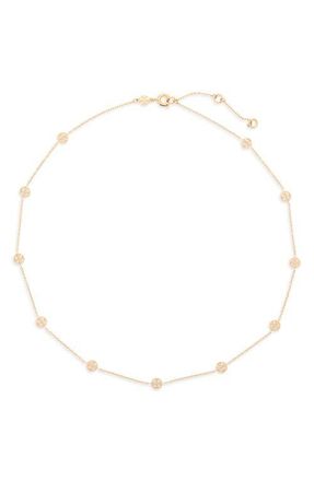 Tory Burch Icon Station Necklace in Tory Gold at Nordstrom