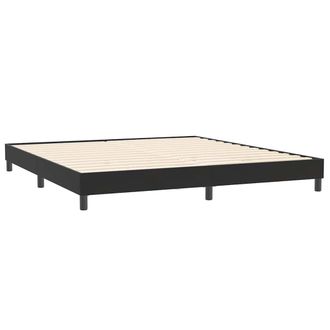 vidaXL Giroletto Senza Materasso Nero 200x210 Cm In Velluto Vidaxl