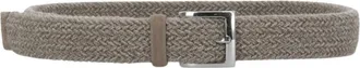 Orciani Geweven wollen riem - Heren - Accessoires - Bruin - Maat: 90 CM Wol