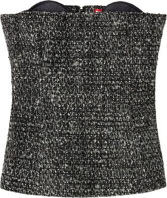 Diesel Top Grigio, Nero-Donna