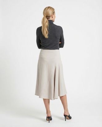 Brunello Cucinelli A-Line Midi Skirt - White