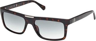 Guess Rechthoekige zonnebril - Heren - Zonnebrillen - Bruin - 56 MM - Accessoires