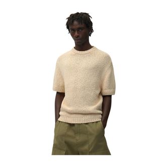 Arte Round-neck Knitwear, male, Beige, Size: S Round-neck Knitwear