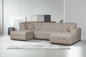 HOME AFFAIRE Wohnlandschaft »Nosia U-Form« incl. 2 Zierkissen, mit feiner Steppung