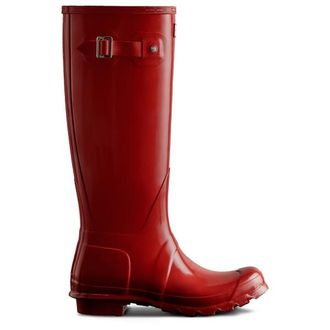 Hunter Original Tall Gloss Gummistiefel f&uuml;r Damen | rot