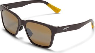 Maui Jim Punkikai Polarized Fashion Sunglasses Shiny Brown/Hcl Bronze Polarized, Nylon