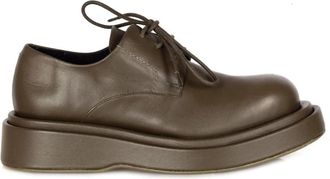 Paloma Barcel&oacute; Platte schoenen - Dames - Veterschoenen - Groen - 36 EU - Leer - Schoenen
