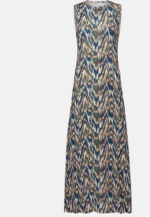 Ulla Johnson Abito midi Orla in jersey con stampa