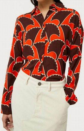 Compa&ntilde;&iacute;afant&aacute;stica Pai Pai Geometric Print Shirt In Orange