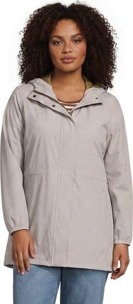 Lands End Squall Packable Waterproof Raincoat in Soft Mushroom at Nordstrom, Size 3X