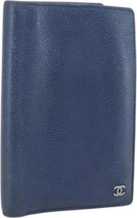Chanel Pre-owned Wallets, female, Blue, Size: ONE SIZE Pre-owned Leather Wallet