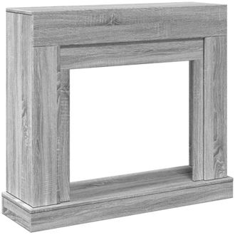 vidaXL Vidaxl - Fireplace Surround Grey Sonoma 100x30x87.5 cm Engineered Wood