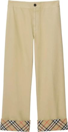 Burberry Pantaloni in gabardine con motivo ondulato - Toni neutri