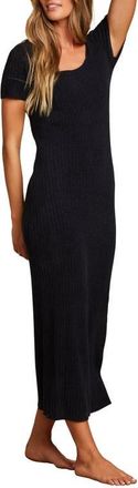 Barefoot Dreams CozyChic Ultra Lite Rib Dress in Black at Nordstrom, Size X-Small