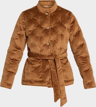Fleurette Tufted Down-Fill Quilted Hudson Jacket
