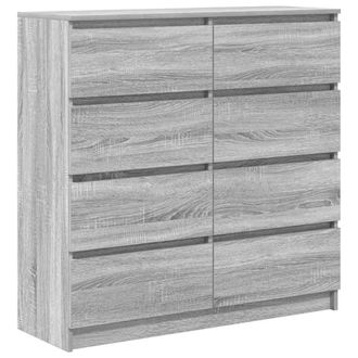 Berkfield Home Sideboard Grey Sonoma 100x35x99 cm Engineered Wood | Size: 100 x 35 x 99 cm