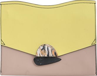 Proenza Schouler Medium Curl Clutch in Multicolor Leather