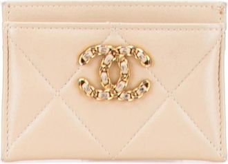 Chanel Pre-owned Wallets, female, Brown, Size: ONE SIZE Pre-owned Card Holder
