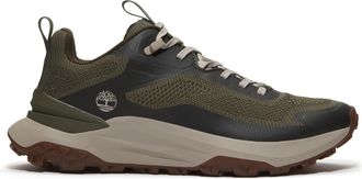 Timberland Mens Low Lace-Up Sneaker - Dark Green Textile - Size UK 6.5