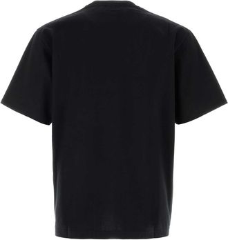 Gucci Mens Black Stretch Cotton Blend T-Shirt Blackmc T-shirts And Polos
