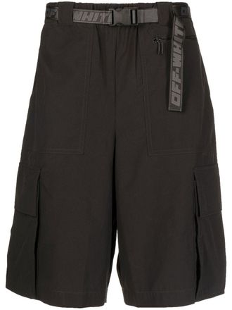 Off-white Industrial-belt track shorts - men - Polyamide/Polyester - L - Black
